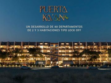 DEPARTAMENTO EN VENTA EN  PUERTA  KAAN TULUM, QUINTANA ROO.