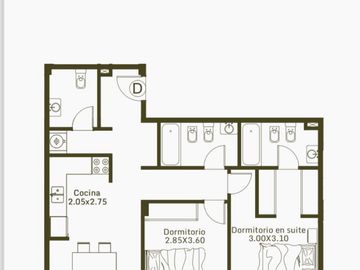 Departamento en Moron Sur al Pozo 3 ambientes