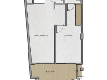 Departamento de 2 ambientes en una torre de lujo