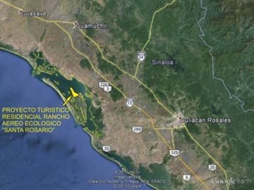SINALOA ISLA DE TACHICHITLE TERRENO VENTA ANGOSTURA