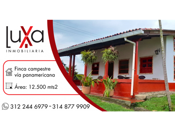 LUXA VENDE FINCA CAMPESTRE VA PANAMERICANA - CALIBIO