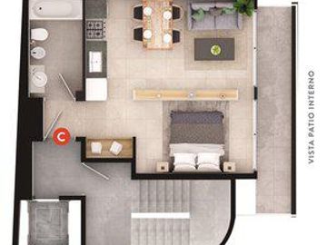 EMPRENDIMIENTO DEPARTAMENTO DE 2 AMBIENTES EN VENTA EN PALERMO CON AMENITIES EL  NUEVO BORGES