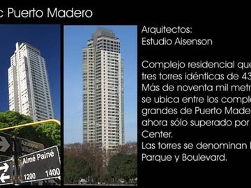 Le Parc Madero Todo Reciclado! Pisos de Marmol master suite y toilette cochera