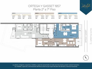 Venta Departamento 2 Ambientes con Balcón, Las Cañitas