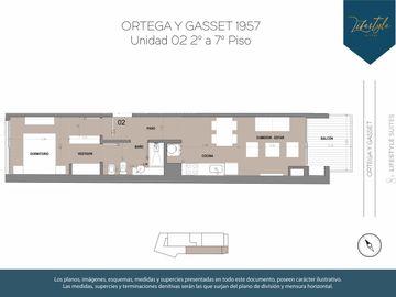 Venta Departamento 2 Ambientes con Balcón, Las Cañitas