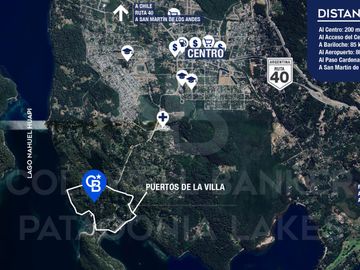 VENTA Casa 250m2 cubiertos en lote de 3.270m2 Barrio en la zona del Puerto Villa la Angostura