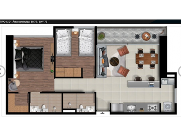 Venta de apartamento Sky 72 en Cesión derechos