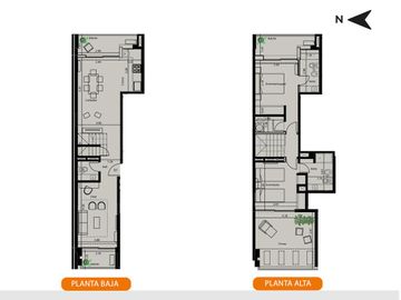 DEPARTAMENTO DE DOS DORMITORIOS DUPLEX VENTA TERRAZA Y PARRILLERO EXCLUSIVO CENTRO ROSARIO