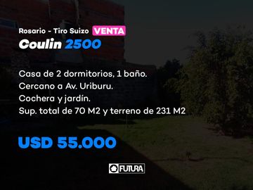 Casa dos dormitorios en venta -Barrio Tiro Suizo
