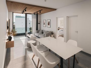 Departamento venta -2 dormitorios 2 baños  - 71 mts 2 totales - La Plata-pozo-emprendimiento.