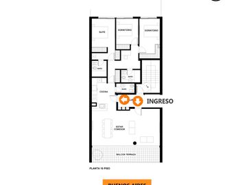 Venta de Departamento tres dormitorios balcón terraza Martin Rosario