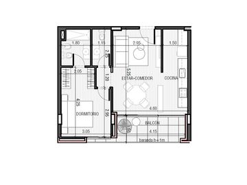 VENTA - Departamento 1 Dormitorio, Amenities - Apto Blanqueo - Frente - Galinda, Funes