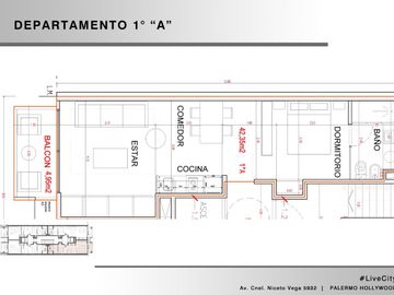 Venta departamento monoambiente en Palermo Hollywood