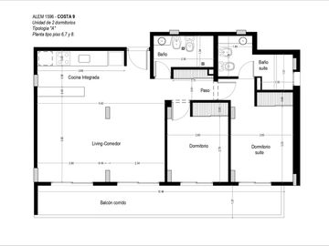 Departamento en venta en Barrio Martin, Rosario 2 dormitorios c/ amenities