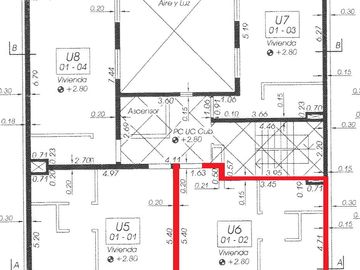 departamento un dormitorio en barrio Luis Agote
