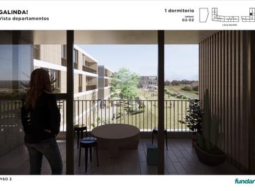 VENTA - Departamento 1 Dormitorio, Amenities - Apto Blanqueo - Frente Parque - Galinda, Funes