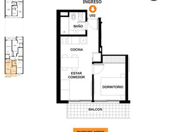 Departamento en venta un dormitorio Martin Rosario