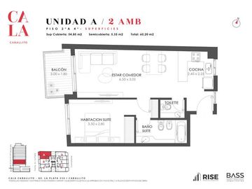 Av. La Plata 350 - CALA CABALLITO - 2 amb con balcón y patio P. Rivadavia