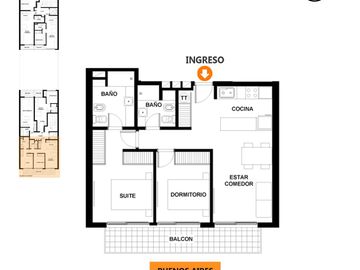 Departamento en venta dos dormitorios Martin Rosario