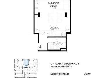 Departamento de un ambiente en venta, Ituzaingo
