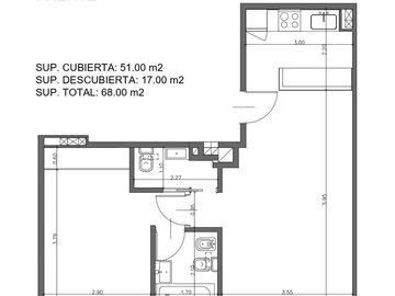 Venta-2  Ambientes - Parque Chacabuco