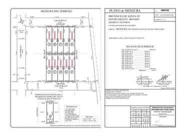 Oliveros: Terrenos de 482 m2 en Venta financiados en Barrio de Quintas, Oliveros, Santa Fe, Argentina