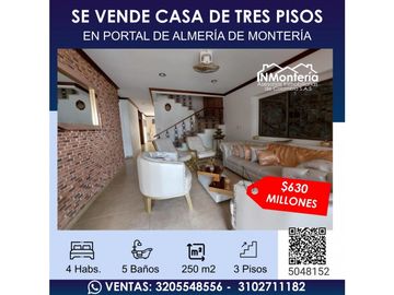 SE VENDE Y/O PERMUTA CASA DE TRES PISOS EN LOS ANGELES MONTERA