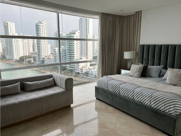 Apartamento Bocagrande sobre la bahia