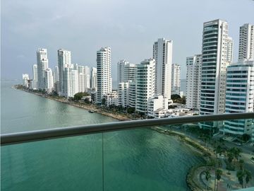 Apartamento Bocagrande sobre la bahia