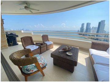 Apartamento Bocagrande vista bahia