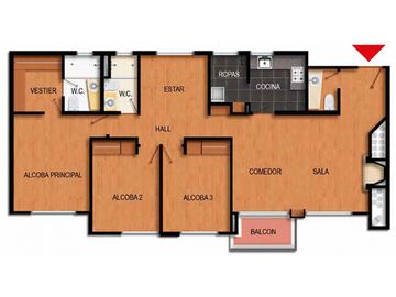 VENTA APARTAMENTO CON BALCON COLINA CAMPESTRE BOGOTA