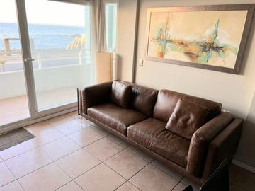 Depto Primera Línea, Frente Playa Los Lilenes, Con Preciosa Vista Al Mar!!!