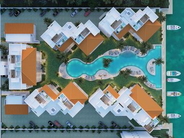 Departamento en venta en la marina de Puerto Aventuras (1454)