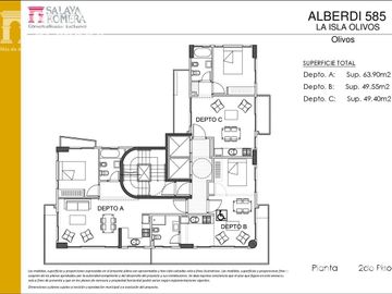 Departamento  en venta en Olivos, piso alto 4 ambientes