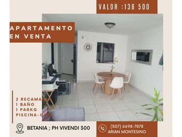 VENTA DE APARTAMENTO EN BETANIA