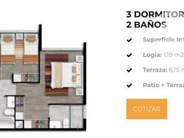 Departamento en Venta en Av. El Guanaco Norte / Av. Pedro Fontova 3D-2B, incluye Estacionamiento y Bodega