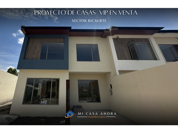 PROYECTO DE CASAS EN VENTA EN RICAURTE