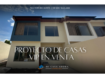 PROYECTO DE CASAS EN VENTA EN RICAURTE