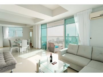 Apartamento Bocagrande vista al mar y centro amurallado