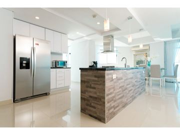 Apartamento Bocagrande vista al mar y centro amurallado