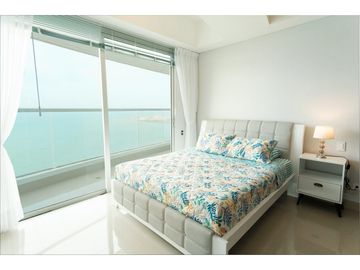 Apartamento Bocagrande vista al mar y centro amurallado
