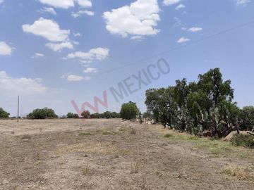 130,000m2 atrás de casas Quma, Tizayuca. Para desarrollo habitacional, industrial o comercial.