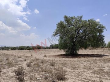 130,000m2 atrás de casas Quma, Tizayuca. Para desarrollo habitacional, industrial o comercial.