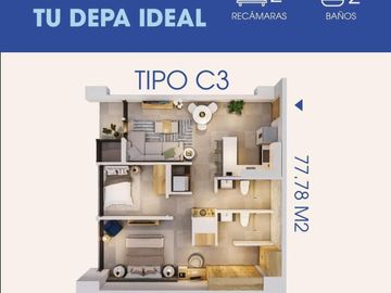 Departamento en Venta en el Centro de Monterrey
