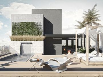 Departamento dos dormitorios con patio en venta Rosario