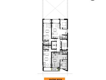 Departamento dos dormitorios con patio en venta Rosario