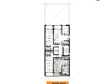Departamento dos dormitorios con patio en venta Rosario