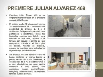 Hermosos Departamento 2 ambientes a Estrenar en Villa Crespo