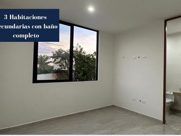 Casa de 4 habitaciones en venta en Privada residencial Zentura Cholul Mérida