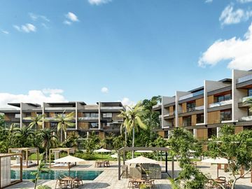 Departamento(1R) Amueblado en Venta en Hacienda Xcanatun Angsana Heritage C.